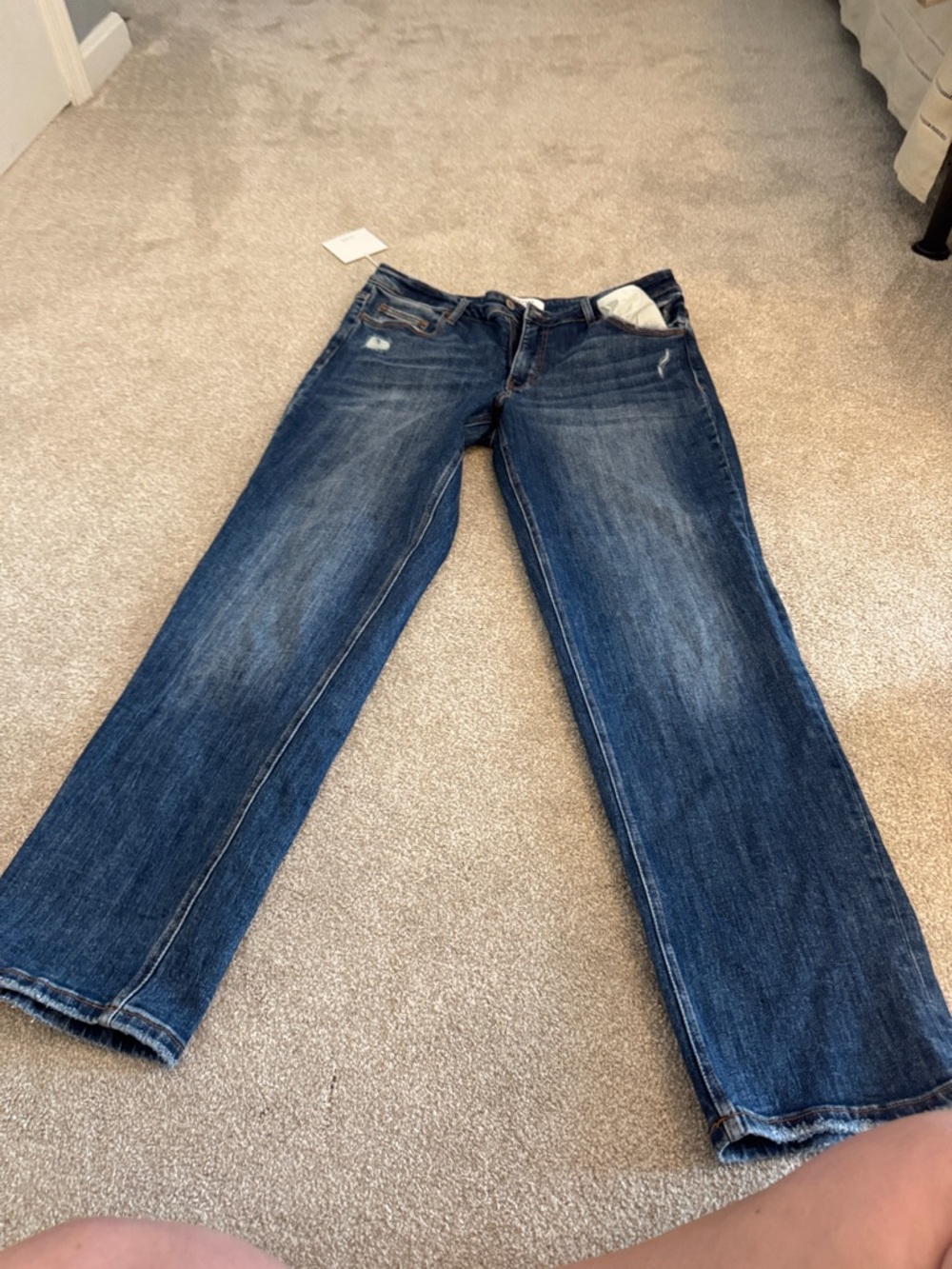 Lovervet Plus Size Women’s Straight-Leg Jeans in Dark Blue Wash